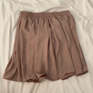 Brandy Melville Mauve/Tan Flowy Mini Skirt in One Size